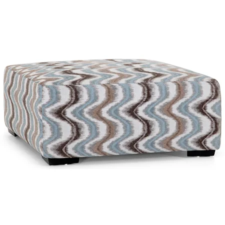 Square Ottoman with Tufting